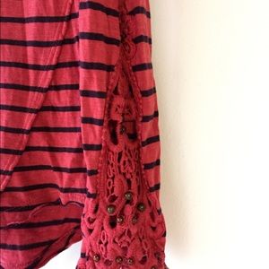 Free People Small Long Sleeved Red Shirt